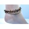 Bracelet de cheville avec perles et pierres Oeil de Tigre