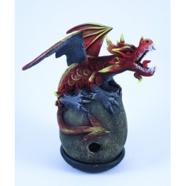 Cône Brûle Encens Dragon Volant Rouge