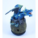 Cône Brûle Encens Dragon Volant Bleu