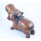 Hippopotame sculpté en bois de Suar grand modéle
