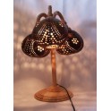 Lampe 3 globes en Noix de Coco