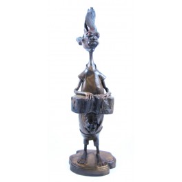 Sculpture de musicien en teck 45 cm - "MZ-003"