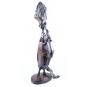 Sculpture de musicien en teck 48 cm - "MZ-006"