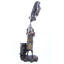 Sculpture en teck - 48 cm - "MZ-009"