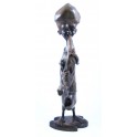 Sculpture de musicien en teck 44 cm - "MZ-010"