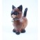 Petit chat sculpté en bois de Suar - N°29