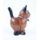 Petit chat sculpté en bois de Suar - N°29