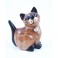 Petit chat sculpté en bois de Suar - N°35