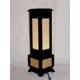 Lampe en Bois Motifs Thai