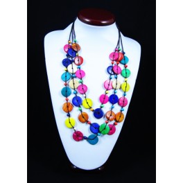 Collier Ethnique en noix coco "n°2"