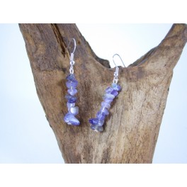 Boucles d'oreilles Amethyste