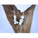 Boucles d'oreilles en pierre d'Howlite