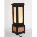 Lampe en Bois Fleur de Lotus