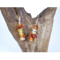 Boucles d'oreilles en Pierre Orange