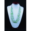 Collier de pierres verte