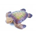 Tortue de mer sculpté en bois de Suar 21x19