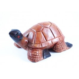 Tortue sculpté en bois de Suar - 23x14