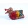 Canard sculpté en bois de Suar 9x6