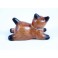 Petit chat sculpté en bois de Suar - N°44