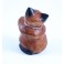 Petit chat sculpté en bois de Suar - N°46