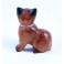 Petit chat sculpté en bois de Suar - N°47