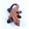 Salamandre sculpté en bois de Suar