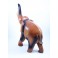 Eléphant sculpté en bois de Suar 41x29