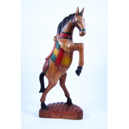 Cheval Cabré en bois de Suar 38 X 16 (Droit)