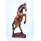 Chevaux sculpté en bois de Suar