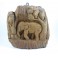 Eléphant sculpté en bois de Suar 48X36