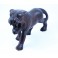 Tigre foncé sculpté en Teck - 15x26 - Gauche