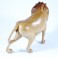 Lion clair sculpté en Teck - 13x17 - Gauche