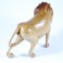 Lion clair sculpté en Teck - 13x17 - Gauche