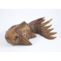 Poisson Japonais en bois de Suar 25 X 16