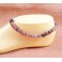 Bracelet de cheville avec perles de laiton et Amethyste  - BR026