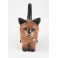 chat debout sculpté en bois de Suar - 15x13