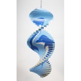 Spirale à vent en bois Dauphin - 40x16