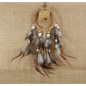 Attrape Rêve beige 32 cm Ø 9 cm
