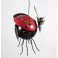 Photophore Coccinelle en metal