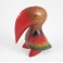 Toucan sculpté en bois de Suar - 14x11