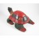 Tortue Coloré sculpté en bois de Suar - 30 X 12