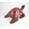 Tortue Coloré sculpté en bois de Suar - 30 X 12