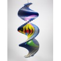 Spirale à vent en bois Poisson - 40x16