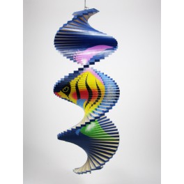 Spirale à vent en bois Poisson - 40x16