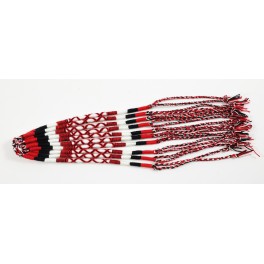 Lot de 10 Bracelets de l'amitié en coton - Rouge, Noir, Blanc - Bracelet brésilien