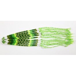 Lot de 10 Bracelets de l'amitié en coton - Blanc, Vert et Fluo - Bracelet brésilien