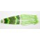 Lot de 10 Bracelets de l'amitié en coton - Blanc, Vert et Fluo - Bracelet brésilien