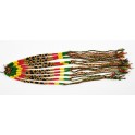 Lot de 10 Bracelets de l'amitié en coton - Rasta - Bracelet brésilien