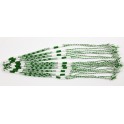 Lot de 10 Bracelets de l'amitié en coton - Vert et Blanc- Bracelet brésilien