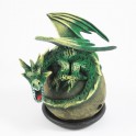 Cône Brûle Encens Dragon Volant Couché Vert